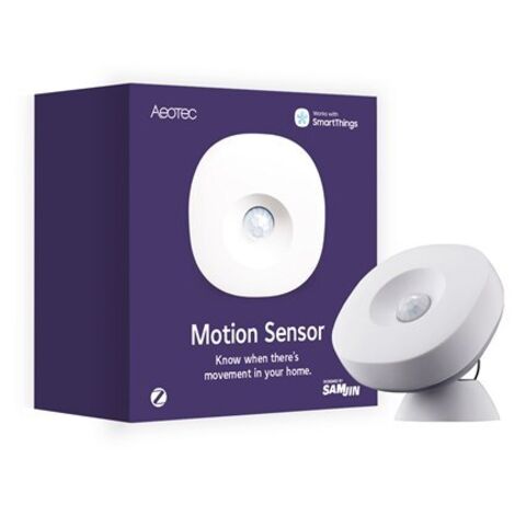 SmartThings Aeotec Zigbee Motion Sensor - controllo automatico della luce sensore di temperatura integrato, compatibile con Echo Plus e Philips Hue.