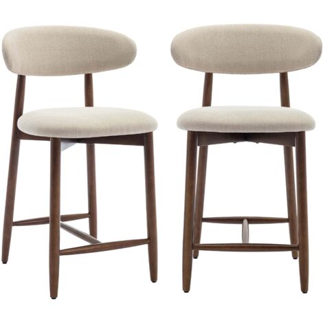 Set 4 sedie da pranzo bianco imbottite gambe in metallo cromo