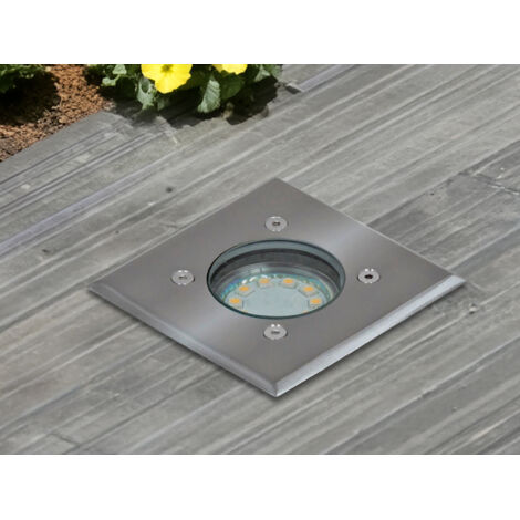 Smartwares  01.586.20 Außeneinbauleuchte GU10 LED   3 W Silber