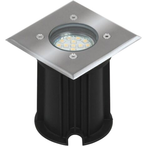 Smartwares 01.586.20 Luminaire extérieur encastrable GU10 LED 3 W argent Y142182