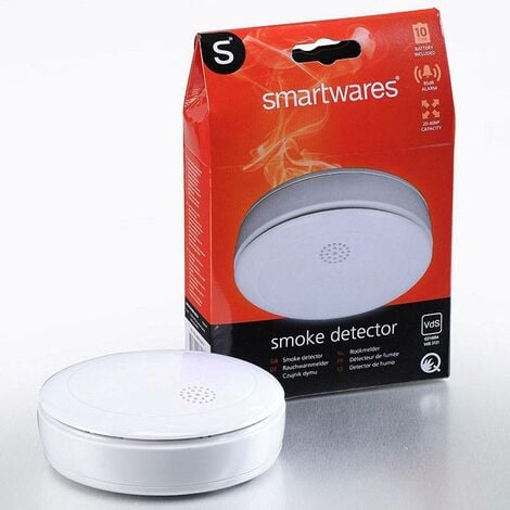 SMARTWARES Rauchmelder mit 10 Jahres Batterie, VdS zertifiziert & Q-Siegel Stummschaltung