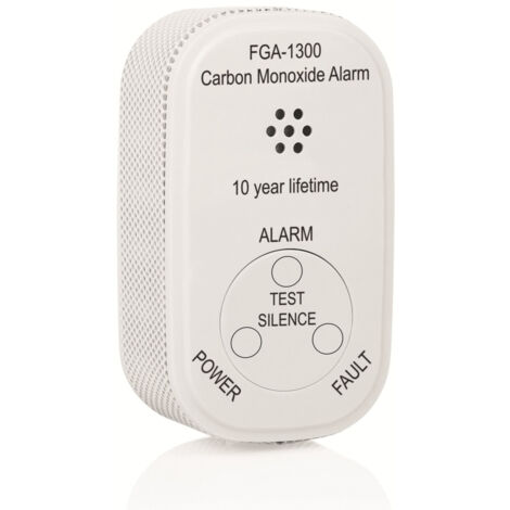 Smartwares CO Kohlenmonoxidmelder FGA-13000 Gaswarngerät, weiß, 10 Jahre Rauch- & Gasmelder