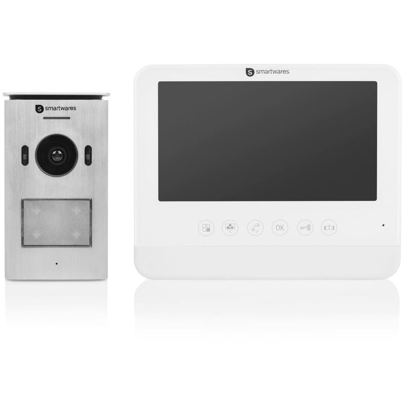 

Smartwares Videoportero automático 1 apto. blanco 18,5x15,2x1,5 cm - Blanco