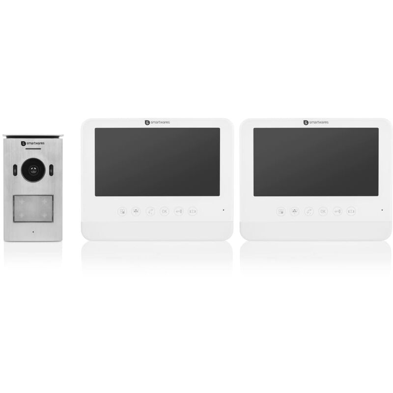 

Smartwares Videoportero automático 2 aptos. blanco 18,5x15,2x1,5 cm - Blanco