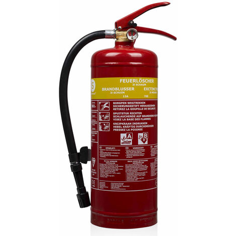 Smartwares Extincteur à mousse 3 L Classe AB Acier FEX-15230