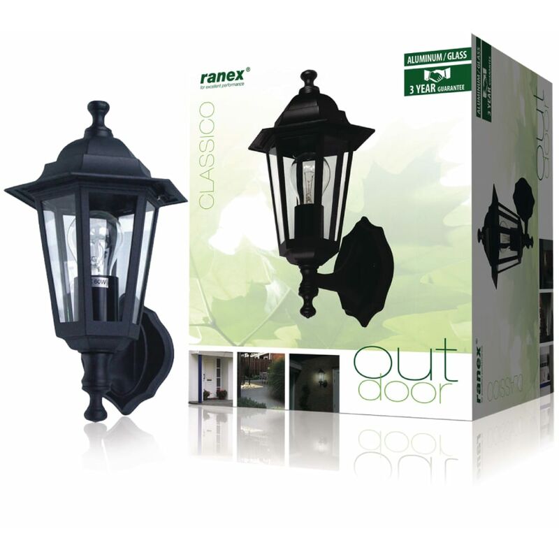 

Lámpara de pared 60 W negra CLAS5000.030 - Negro - Ranex