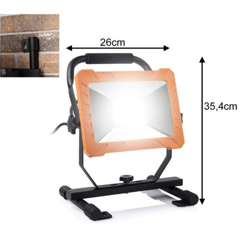 Smartwares LED Arbeitsleuchte mit Bügel 50 W, 5500 lm, Kabel 2,5 m LED Arbeitsleuchte