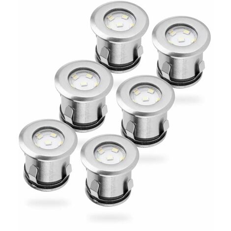 Smartwares LED-Bodeneinbaustrahler 6 Stk. 0,36 W Chrom 5000.475