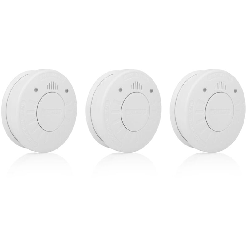 

Smartwares Set de 3 detectores de humo blanco 10x10x3,3 cm