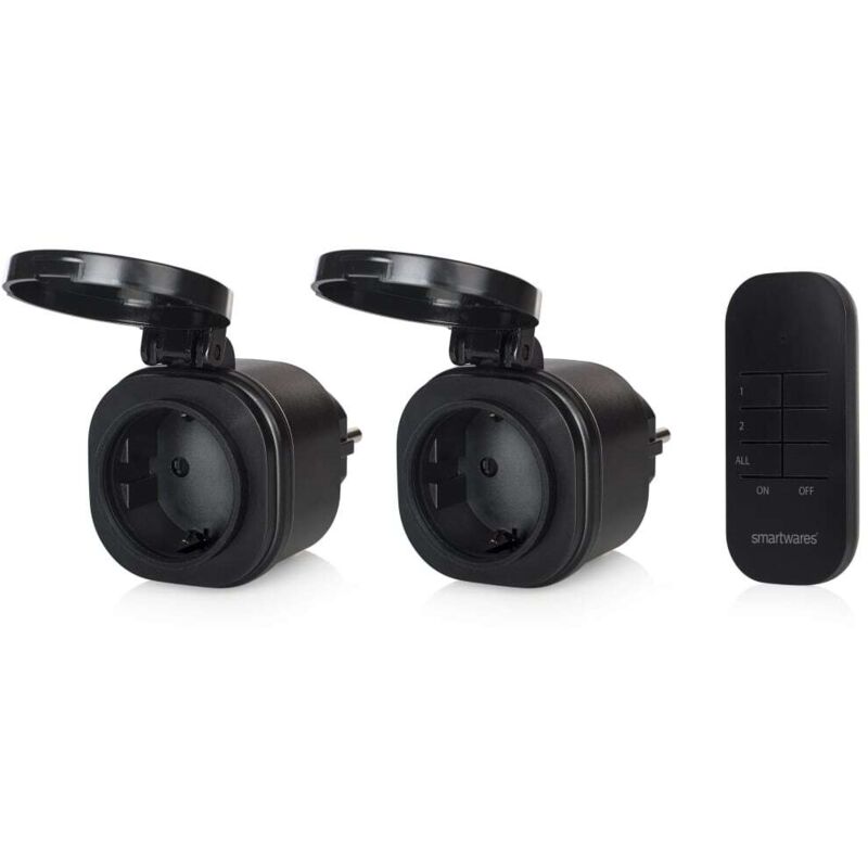 Set of outdoor mini-sockets Smartwares sh4-99653/noir