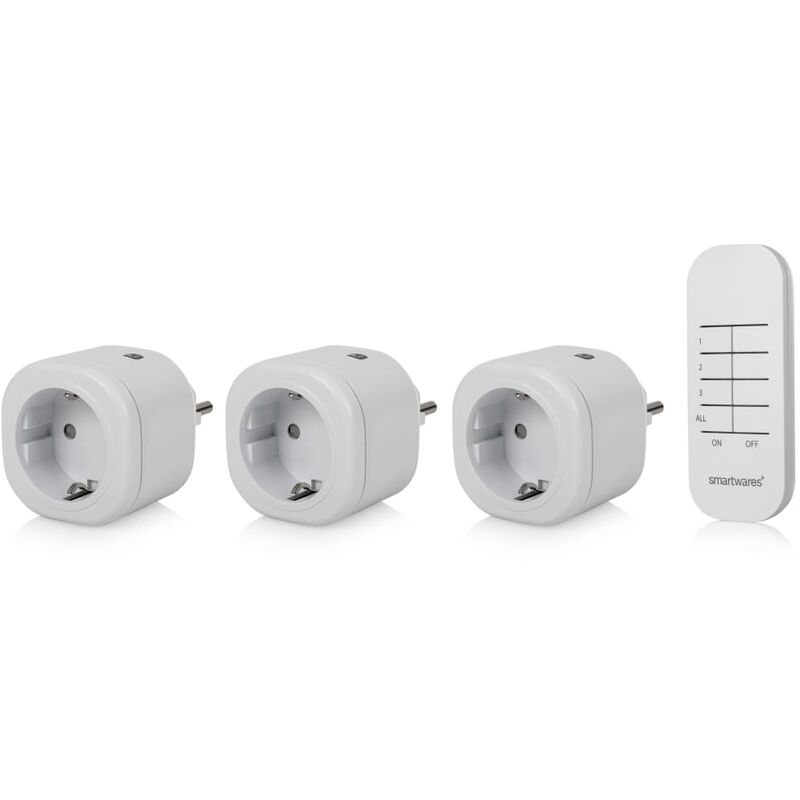 

Set de mininterruptores de interior blanco 8x5,5x5,5 cm - Smartwares