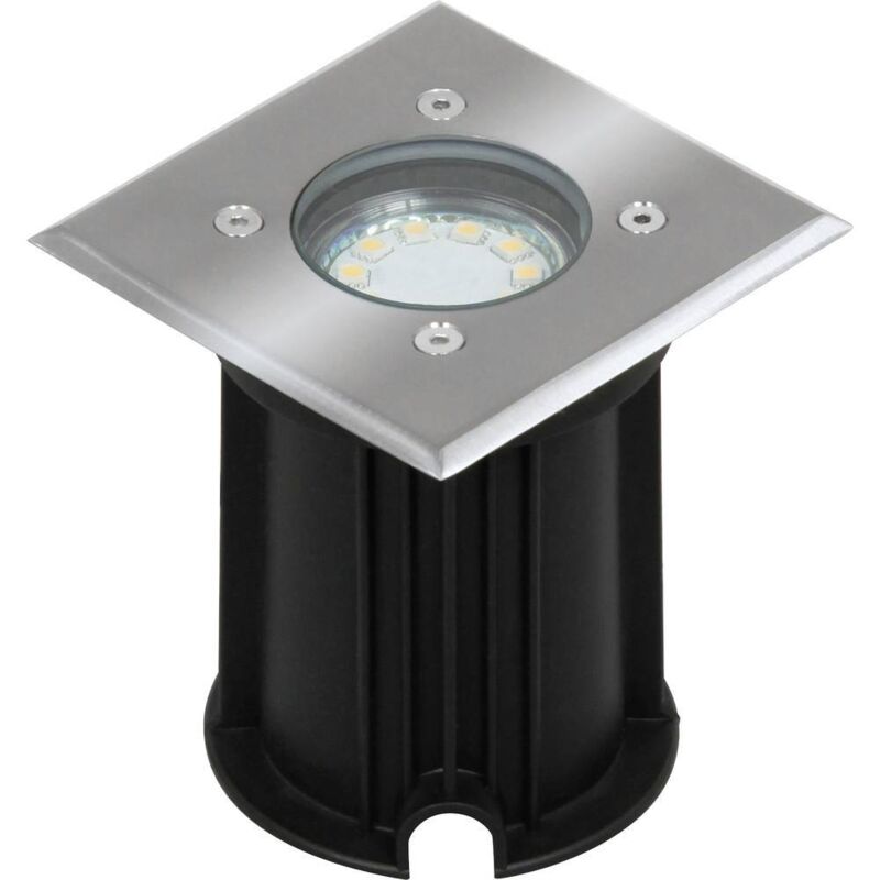 01.586.20 Luminaire extérieur encastrable GU10 led 3 w argent - Smartwares