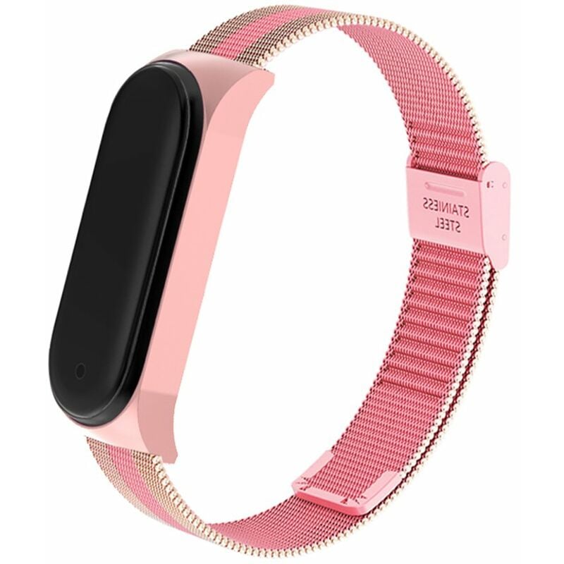 

Smartwatch Band Reemplazo de la pulsera Correa de reloj Cinturon de reloj Hebilla elastica doble Correa de muneca de metal de acero inoxidable
