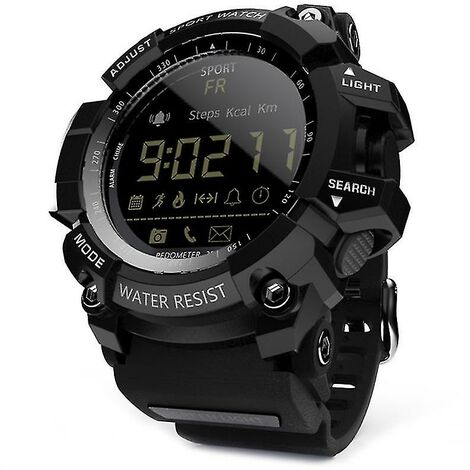 Smartwatch robuste militaire 12 mois d'autonomie IP67/5atm étanche