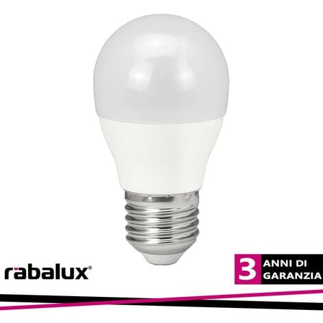 RABALUX SMD LED, E27 G45, 5W, 500LM, 3000K - Luce CALDA
