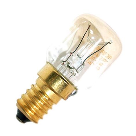 Smeg – Ampoule de four E14 25W – Luminosité 200 lm – Tension 235V – Température jusqu'à 300°C – Durée de vie 1500h – 824610176