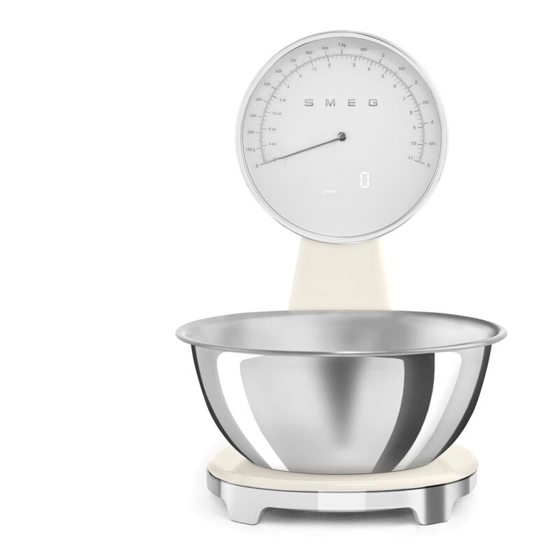 Balance de cuisine électronique 5kg-1g crème - Smeg - KSF01CRWW