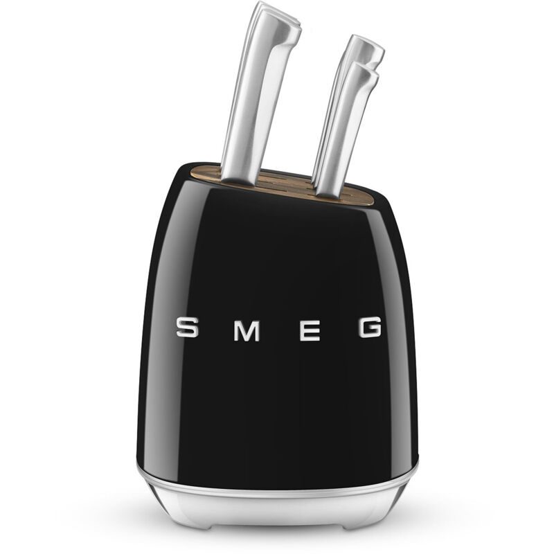 Smeg - Bloc de 6 couteaux noir KBSF02BL