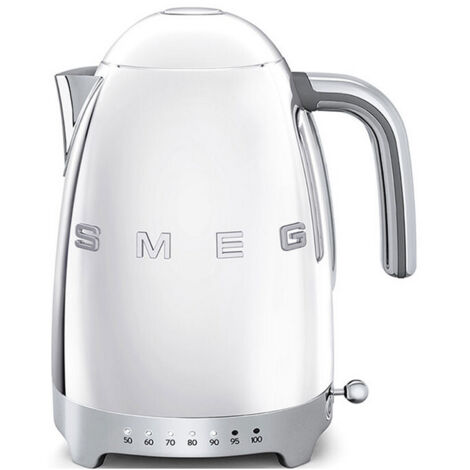 Smeg – Bouilloire sans fil 1,7L 2400W acier inoxydable – Base pivotante 360° – Arrêt automatique – KLF04SSEU