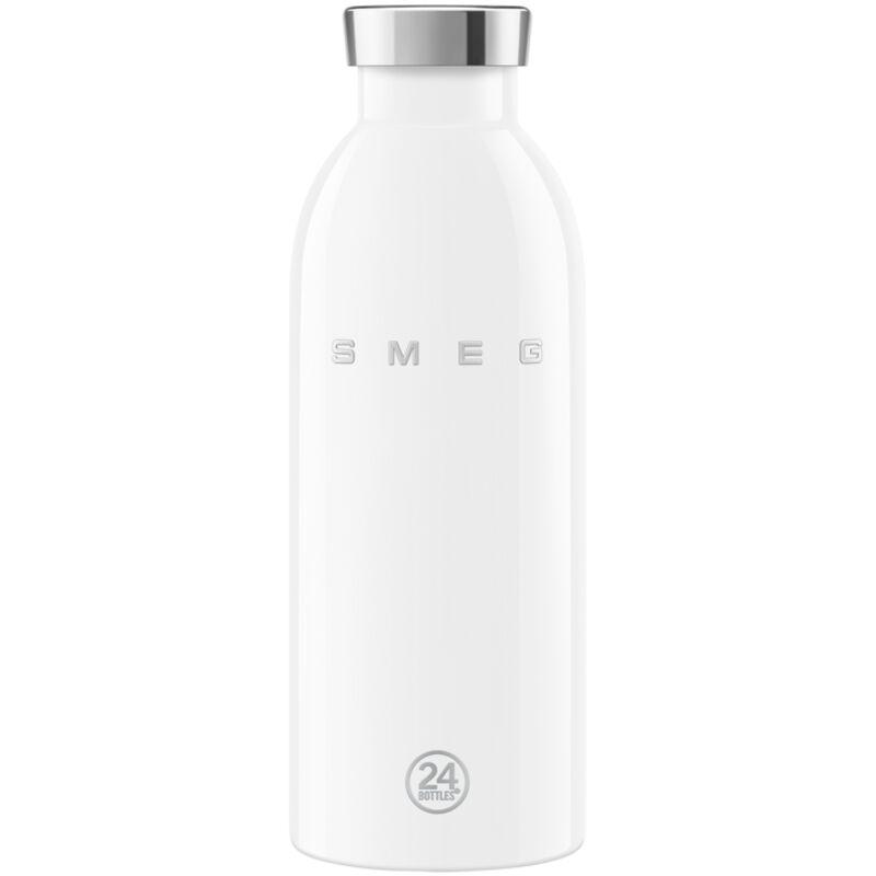 Smeg - Bouteille isotherme inox 18/18 blanche 0,5L Smeg - Bouteille isotherme inox 18/18 blanche 0,5L