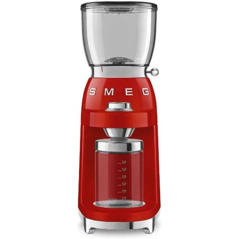 Smeg CGF01RDEU Moulin à café rouge rétro élégant