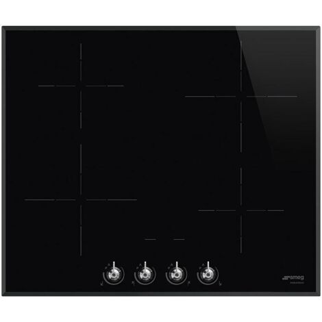 Smeg Classic SI364BM piano cottura Nero Da incasso 60 cm Piano cottura a induzione 4 Fornello (i)