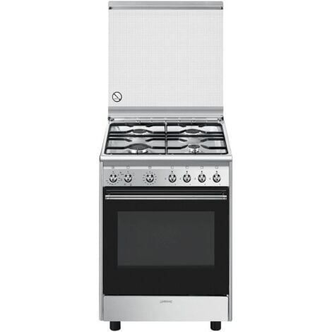 CUCINA A GAS 4 FUOCHI 7KW SU FORNO A GAS MBM MFB77FGXL