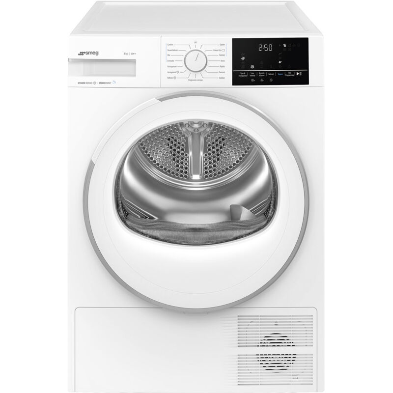Image of DN82SE Asciugatrice Libera Installazione Caricamento Frontale 8 kg Classe a++ Bianco - Smeg