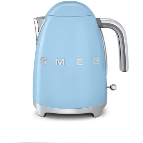 SMEG KLF03PBEU Bollitore elettrico, 2400 W, 1,7 litri, Acciaio inox, Blu pastello