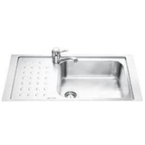 Smeg Lavello da incasso in acciaio inox AISI304 satinato 90cm Serie Stilla