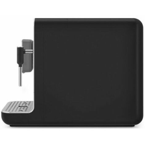 Smeg, macchina da caffè espresso automatica bcc12blmeu, lancia vapore, macinacaffè integrato, sistema thermoblock, serbatoio 1,4 l, cassetto raccogligocce rimovibile, dimensioni compatte, 1350w, nero