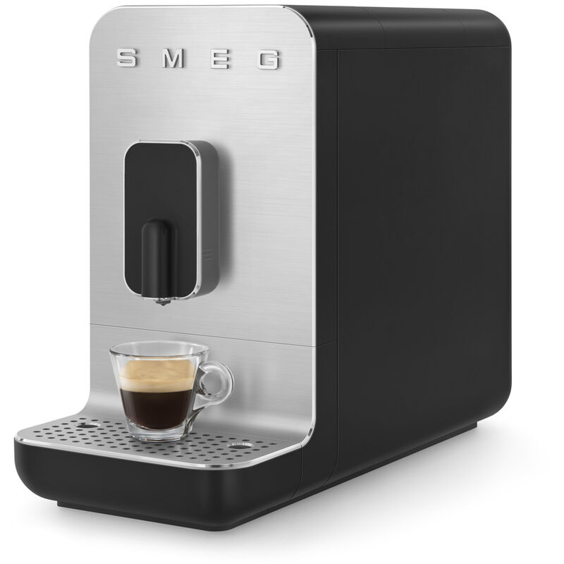Machine à café automatique avec broyeur intégré Années 50 noir mat - Noir - Smeg