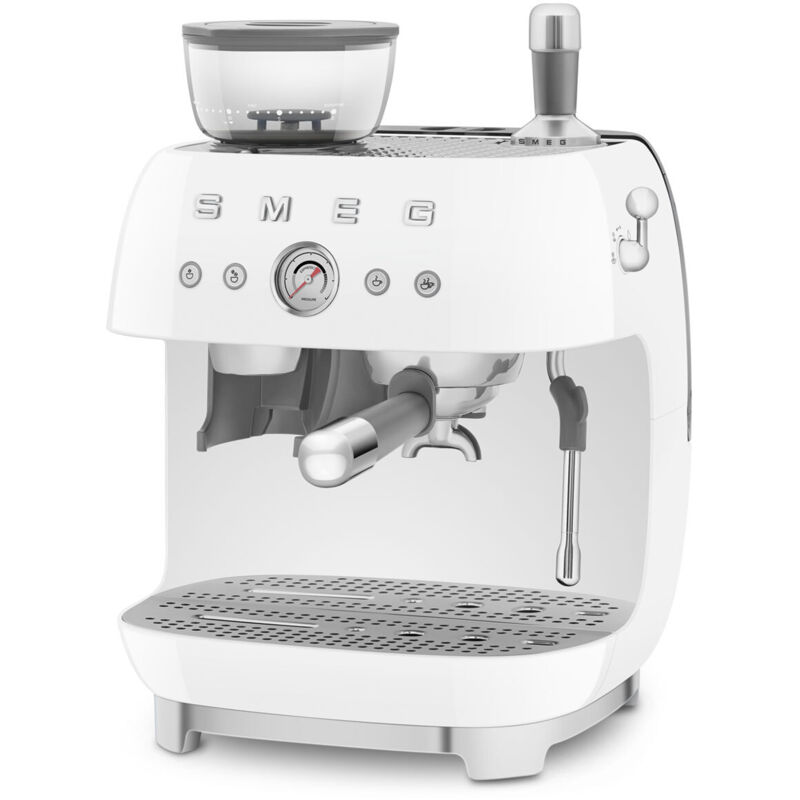 Machine à expresso avec broyeur 20 bars blanc Smeg EGF03WHEU