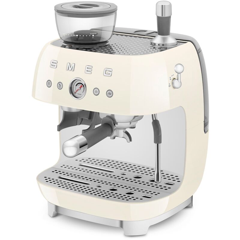 Machine à café combinée Expresso Années 50 crème - Beige - Smeg