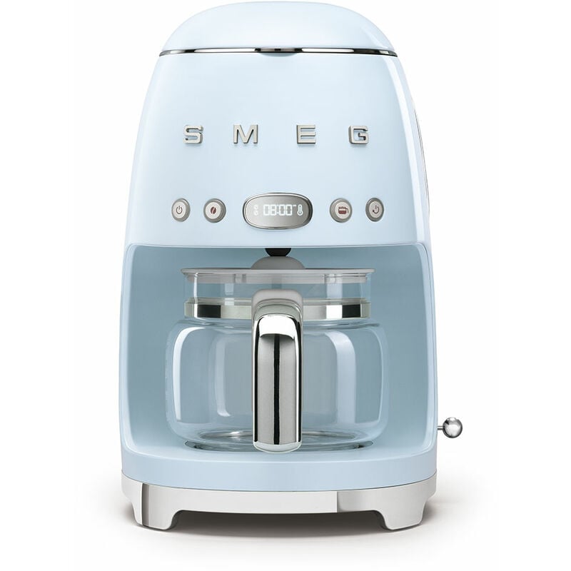 Cafetière filtre programmable 10 tasses 1050w bleu azur Smeg dcf02pbeu
