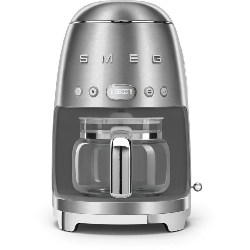 Cafetière programmable 10 tasses 1050w inox brossé Smeg dcf02sseu