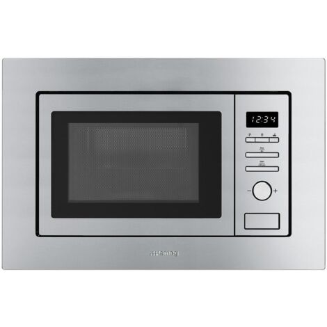 Smeg Microonde con Grill FMI017X Capacità 20L Potenza 800W Acciaio Inox