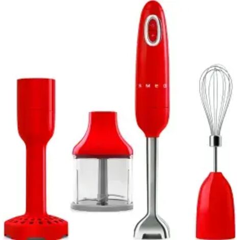 SMEG Mixeurs plongeant Annees 50, Rouge HBF02RDEU