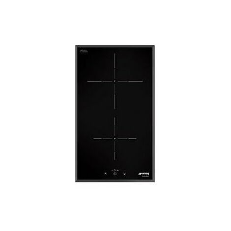 Smeg Piano Cottura SI5322B a Induzione 2 Zone Cottura da 30 cm Colore Nero