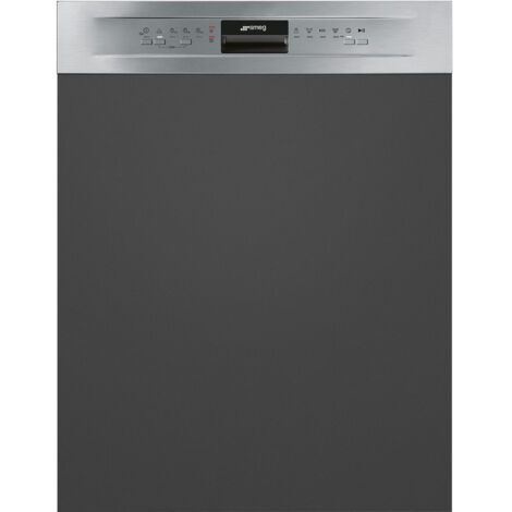 Smeg PL292DX Estetica Universale Lavastoviglie da Incasso con Frontalino a Vista 13 Coperti Classe energetica D 5 Programmi Inox