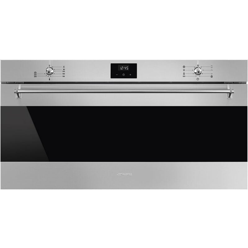 Image of Smeg SFR9300X. Dimensione del forno: Largo, Tipo di forno: Forno elettrico, Capacità interna forno totale: 85 L. Posizionamento dell'apparecchio: Da