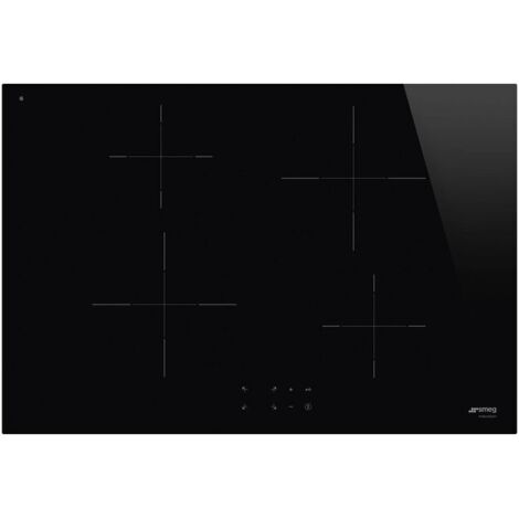 Smeg SI2741D Glaskeramik-Induktionskochfeld Semifilo 4 Zonen 75 cm Touch Control 9 Leistungsstufen Schwarz