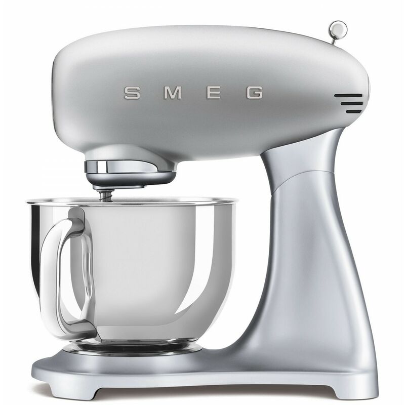 Image of Smeg - Robot da cucina Grigio metallo 800W 4,8L 10 velocità Design anni '50 Accessori inclusi SMF02SVEU