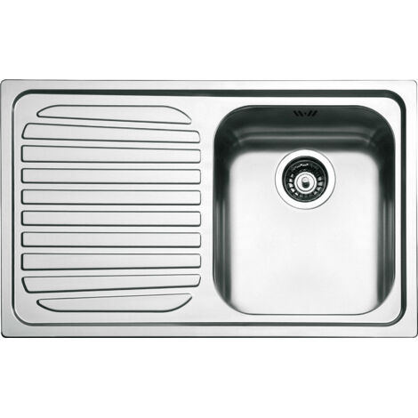 Smeg SP791S-2 Serie Alba Lavello da incasso in Acciaio Inox Satinato con 1 Vasca Dimensioni 79 x 50 cm