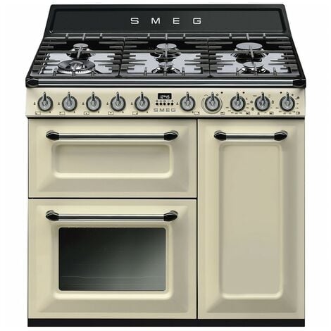 Smeg TR93P Cocina independiente Encimera de gas Crema color A