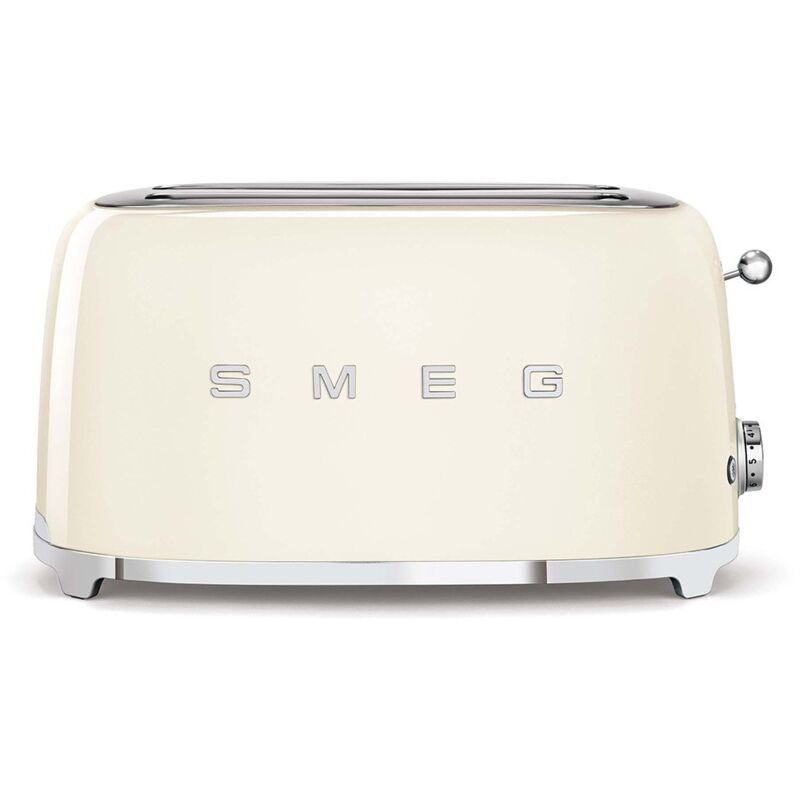 Smeg - Tostapane TSF02CREU, 1500 w, Acciaio inox, 2 fessure, Crema 22x39x21cm