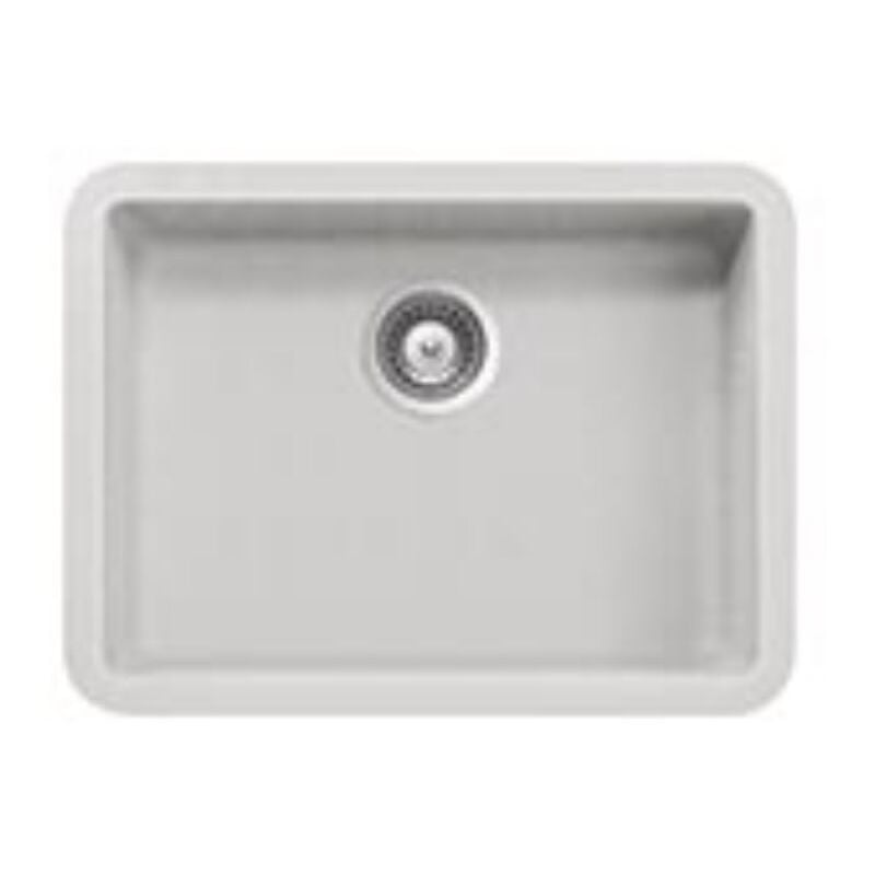 Smeg - Lavello incasso monovasca sottotop colore alluminio 50x38 cm VST50AL