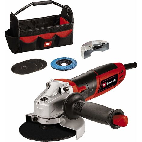 Smerigliatrice 850 watt con borsa porta attrezzi e impugnatura supplementare regolabile TC-AG Einhell