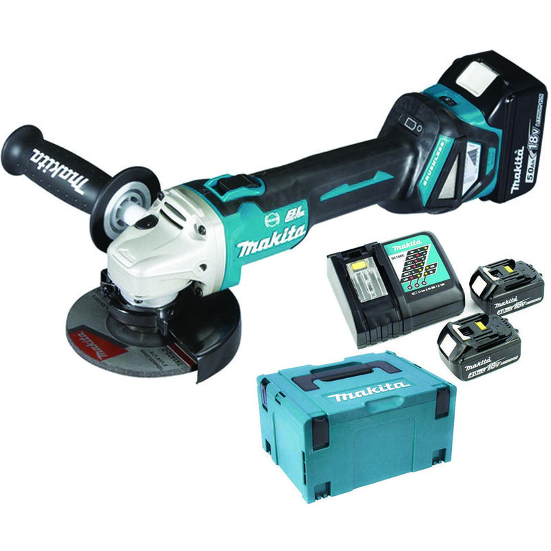 Smerigliatrice angolare 2 batterie 5,0ah 18v ø