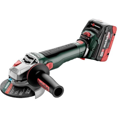 Smerigliatrice angolare a batteria Metabo WVB 18 LT BL 11-125 Quick 2x 5,5 Ah LiHD e caricatore